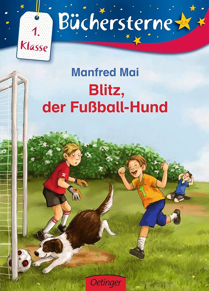 Blitz, der Fußball-Hund